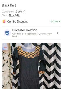 Elegant Black Kurti