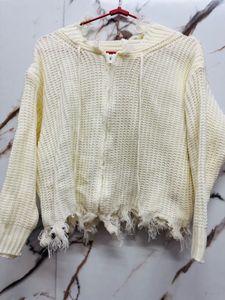 Cozy Knit Zip-Up Hoodie