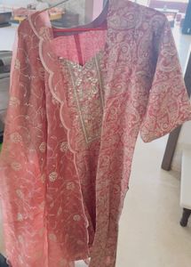 Striped Palazzos Suit Stitched