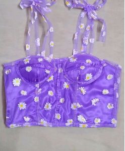 Lavender Corset / Custom stitched