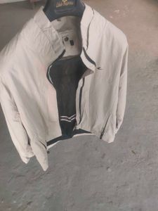Cream Color Casual Jacket