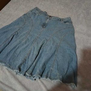 Midi Denim Skirt