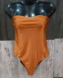 Bronze Strapless Bodysuit