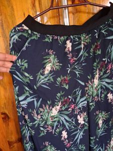 Floral Printed Plazzazzo With Pockets