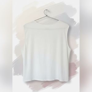 White Sleeveless Top