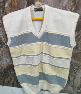 Vintage Striped Sweater Vest