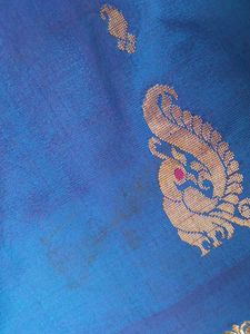 Kanjeevaram Arni Pattu  Blue Silk Saree