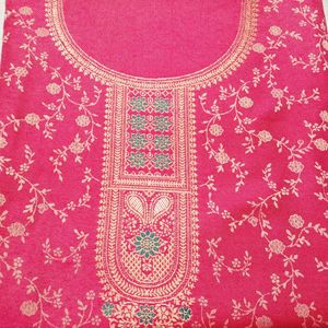 Elegant Red Ethnic Dress Material