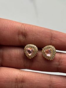 Anti-Tarnish Heart Stud Earrings
