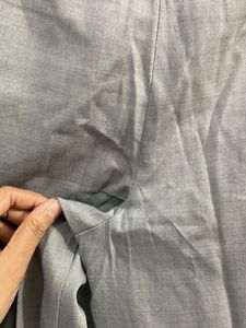 Wide Leg Trousers with Button Detail