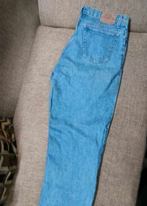 Thick Blue Denim Jeans
