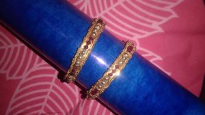 Vintage Gold & Ruby Bangles