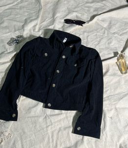 Chic Corduroy Cropped Jacket