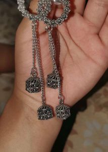 Silver Tone Dangle Earrings