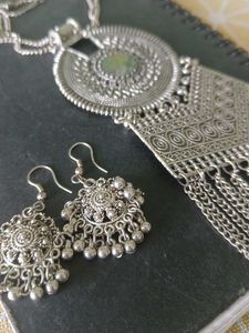 2 Combo of Oxidised Jewellery Set With Earrings