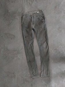 Gray Casual Pants