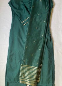 Green Kurta Set &amp; Dupatta
