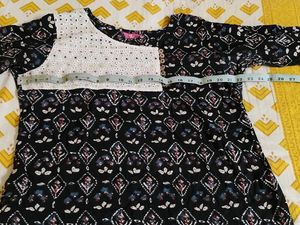 Elegant Printed Kurta With Pockets