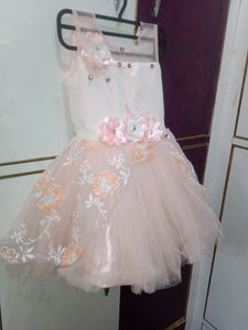(1-2.5Yr )Princess Peach Colour Frock