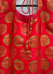 Party Wear Red Kurta
