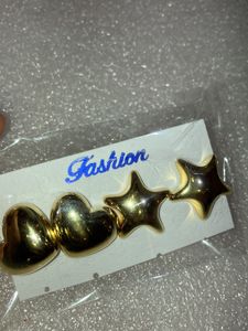 Heart &amp; Star stud earring