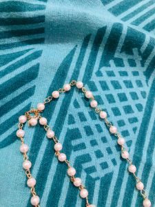 Matha Patti headpiece-Golden &amp;pearl