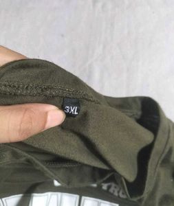 Olive Green Oversized Tshirts