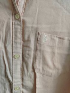 Office Pink Cotton Shirt