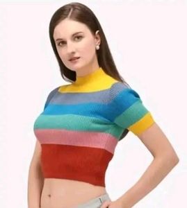Striped Knit Top