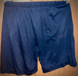 Blue Colored Cotton Comfy Shorts