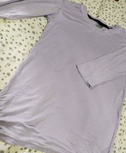 Lavender Colour Cute T-shirt