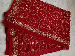 Full Aari Work Saree Red ♥️ Vintage Sare