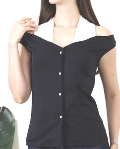 Chic Black &amp; White Top