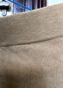 Tan Knit Mini Skirt