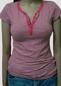 striped Y2K top