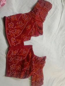 Red Bandhani Blouse