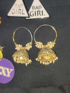 Earrings Combo Available With Free Hair Clutcher