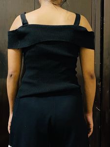 Black Off Shoulder Top