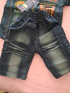 Denim Shirt and Pants Set