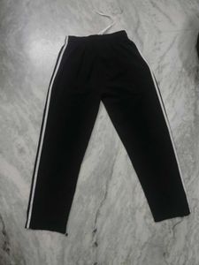 Striped Black Track Pants