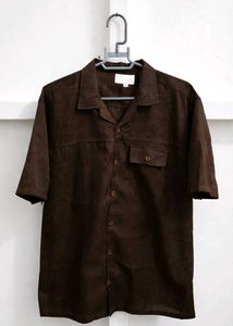 Brown Short Sleeve Shirt