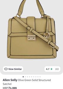 Allen Solly Top Handle Satchel Bag