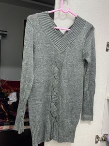 Designer Long Length Glittering Sweater