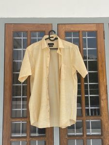 Men’s Light Yellow Onam Shirt