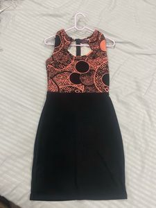 Patterned Sleeveless Dress