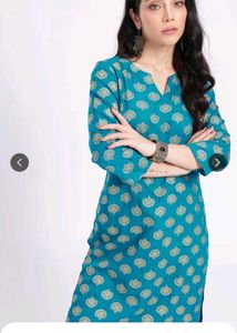Elegant Blue Printed Kurta