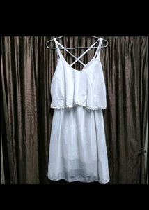 White Layered Sundress