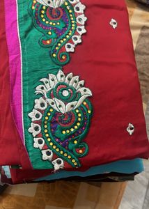 Elegant Maroon Saree