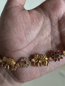 Elegant Onam Special Elephant Sufi Necklace/ Chok