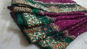 Very Heavy Work Saree ✨